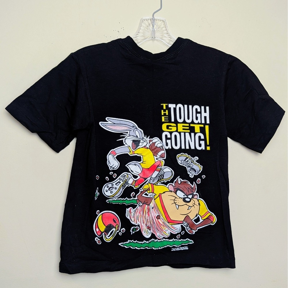 Vintage University Nebraska Taz Bugs Tough Get Going Single Stitch Youth Small - Picture 10 of 11